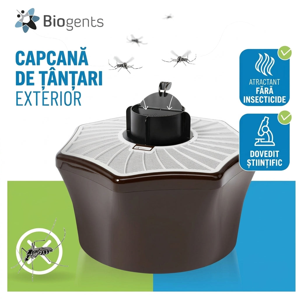 Capcană de exterior împotriva țânțarilor BG-Mosquitaire Biogents - 39 x 39 x 28,4 cm